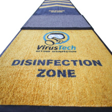 Factory Customized Size Sterilizing  Anti-UV Rubber Backing Nylon Spray Print Logo Disinfecting Sanitizer Footbath Carpets Mat
